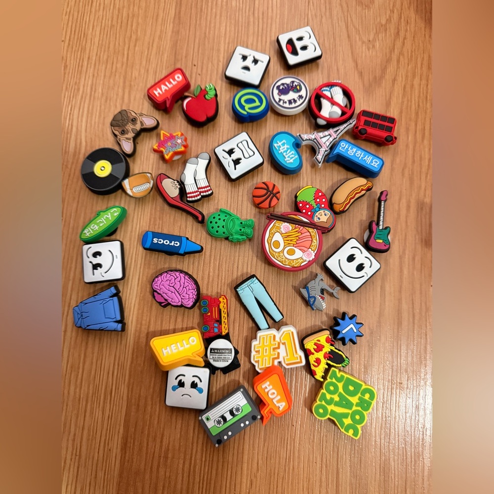Colorful Croc Charms